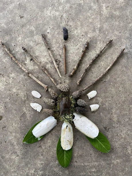 Autumn equinox earth offerings/altars