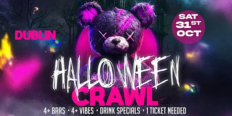 Dublin's Haunted Hop 2026: Halloween Bar Crawl (Saturday, Oct 31)