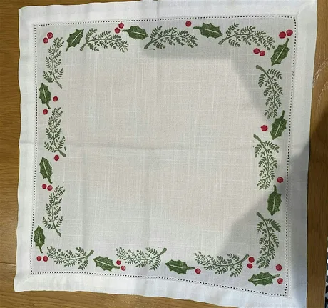Christmas Block Printing Workshop: Christmas Napkins