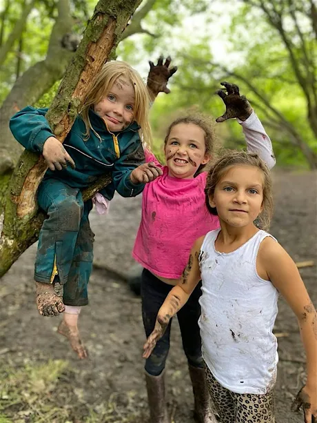Family forest school at Greenslate farm