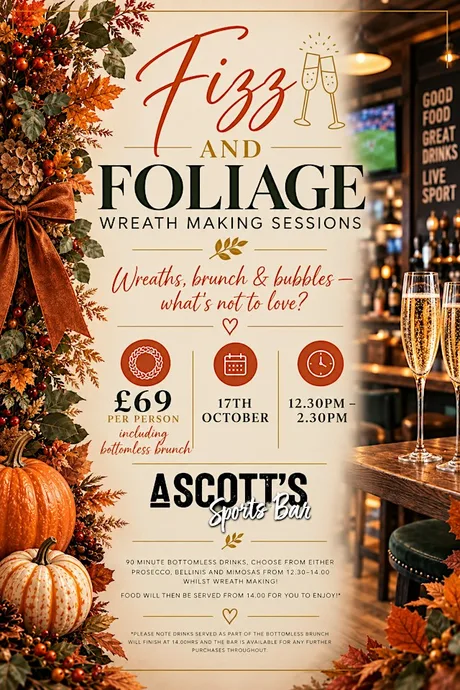 Autumn Wreath Making & Bottomless Brunch