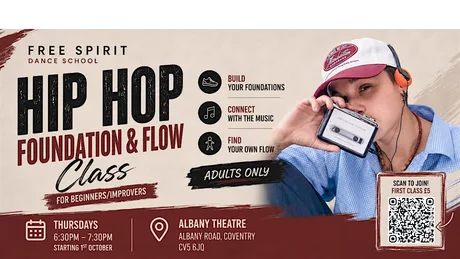 Adult Hip Hop Foundation & Flow dance class for Beginners & improvers