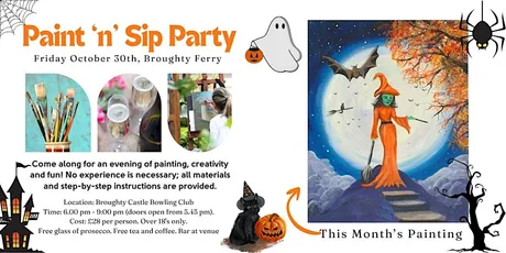 Paint & Sip Party – Broughty Ferry (Halloween Edition)
