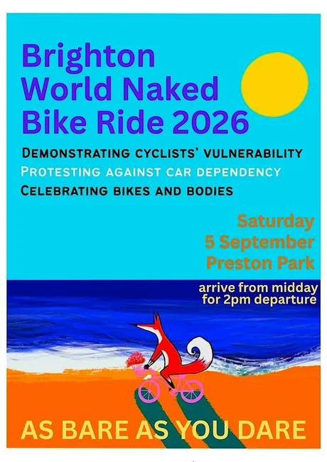 Brighton World Naked Bike Ride 2026