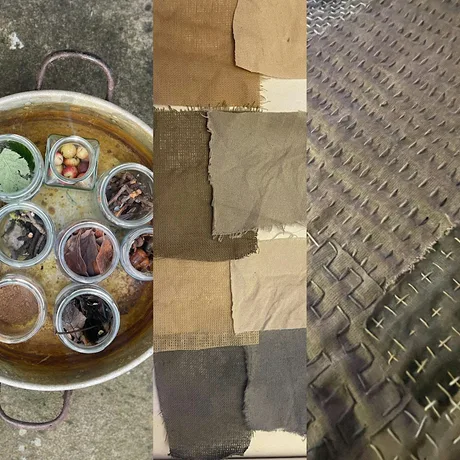Tannin: Adventures into the dark -dyeing and mending fabric and clothes