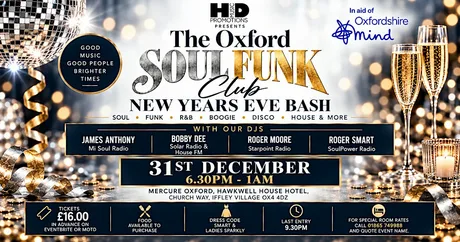 The Oxford Soul Funk Club New Years Eve Bash!