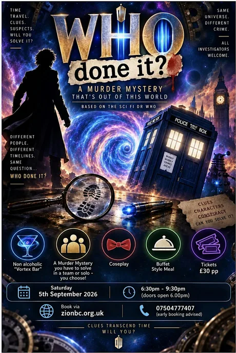 WHO did it? A murder mystery in time & space!