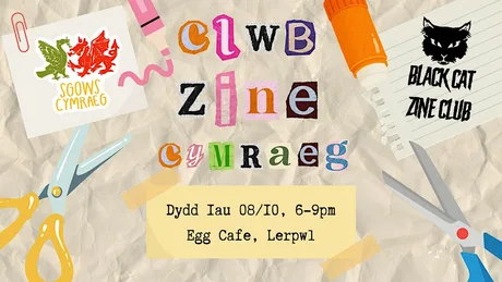 Clwb zine Cymraeg - Sgows Cymraeg x Black Cat Zine Club