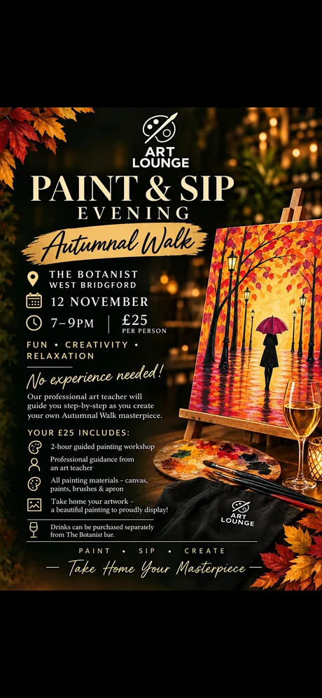 Paint and Sip Autumnal Walk