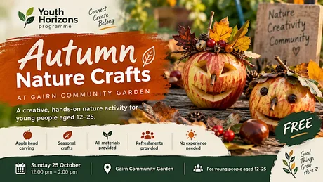 Autumn Nature Crafts at Gairn Community Garden