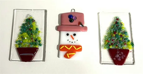 Fused Glass Christmas Decorations with Catherine Lowe