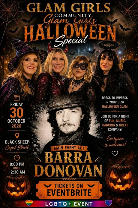 Glam girls Halloween special with Barra Donovan Performing
