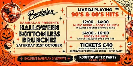 Bambalan’s Halloween Bottomless Brunches