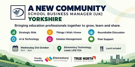Yorkshire school business leaders we’re getting together and In Person ✨