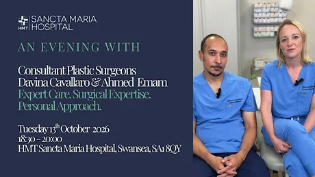 An Evening with Davina Cavallaro & Ahmed Emam | Consultant Plastic Surgeons