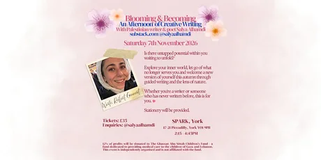 Blooming & Becoming - An Afternoon of Creative Writing