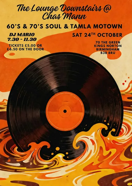 DJ Mario spins 60's 70's Soul & Tamla Motown