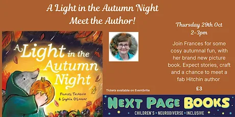 A Light in the Autumn Night - picture book with Hitchin author, Frances