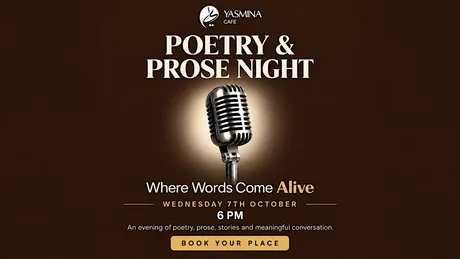 Poetry & Prose Night - 7th October 6pm