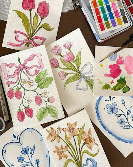 Greeting Card Painting