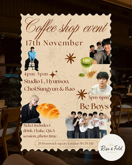 Coffee shop event - Studio L, Hyunsoo, Choi Sungyun & Bao