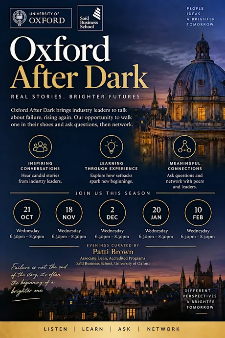 Oxford After Dark October 21st - in coversation with Michael Rosenblum