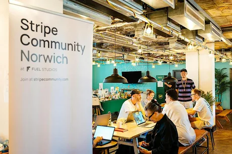 Norwich Stripe Community co-working day at Fuel Studios