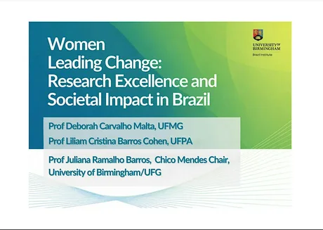 Women Leading Change: Research Excellence and Societal Impact in Brazil