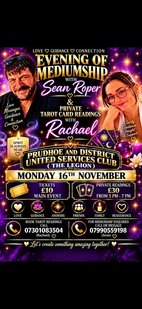 Evening of Mediumship with Sean Roper (The Legion Prudhoe)