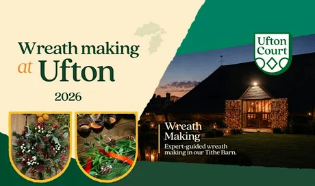 Wreath making at Ufton Court