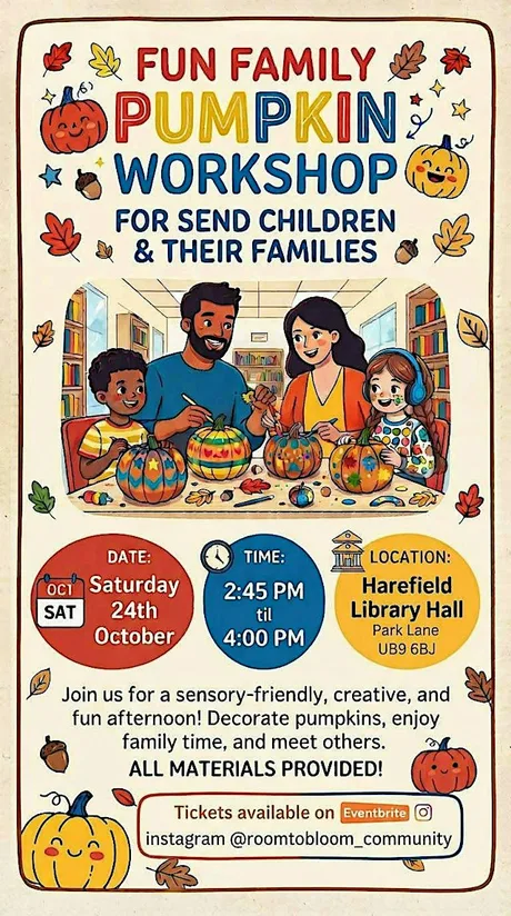 Pumpkin Workshop for SEND Children & their families