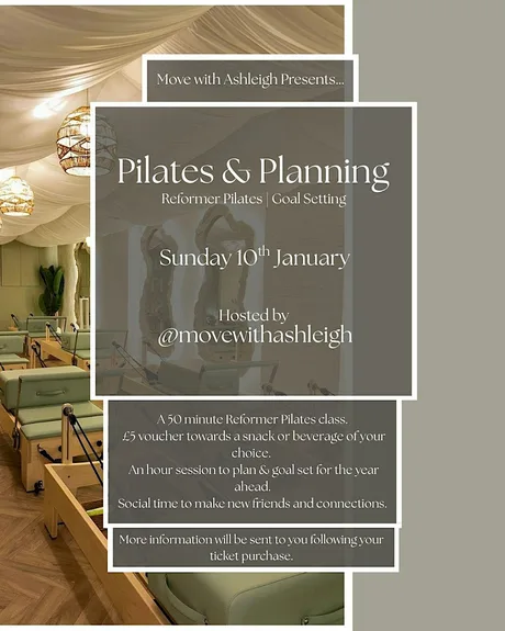 Pilates & Planning - Reformer and Goal Setting Session