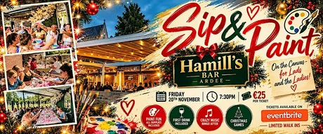 Sip & Paint Christmas Party @ Hamill’s, Ardee