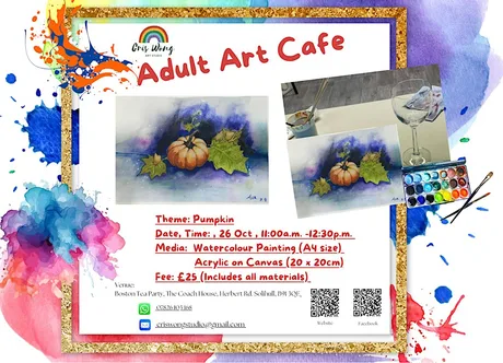 Watercolour or Acrylic Painting – Pumpkin