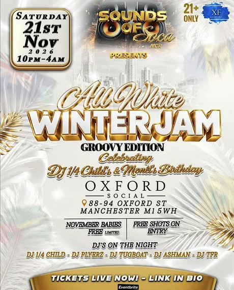 Sounds of Soca MCR: All White Winter Jam