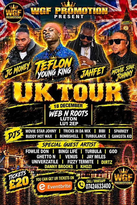 TEFLON YOUNG KING UK TOUR