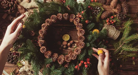 Christmas Wreath Making at Coppa Club Henley