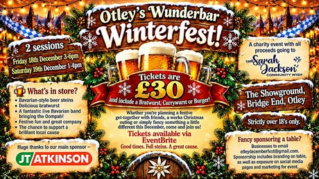 Otley's Wunderbar Winterfest! Friday 18th December session - 15.00-18.00