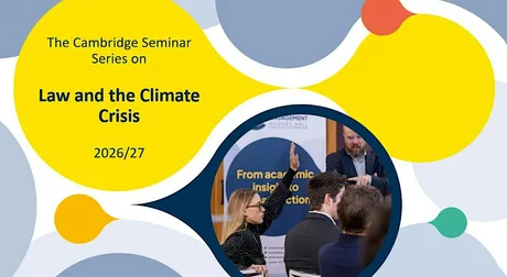 Law and Climate Science - Cambridge Seminar Series on Law & Climate Crisis