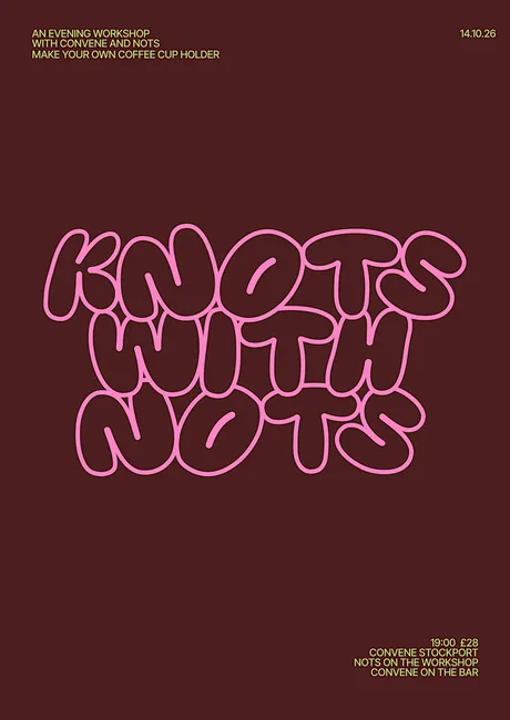 Knots with NOTS - Macrame coffee cup holder @ Convene