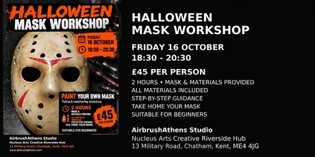 Paint Your Own Jason Voorhees Friday the 13th Mask – Halloween Workshop