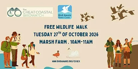 Great Coastal Birdwatch Wildlife Walk - Marsh Farm