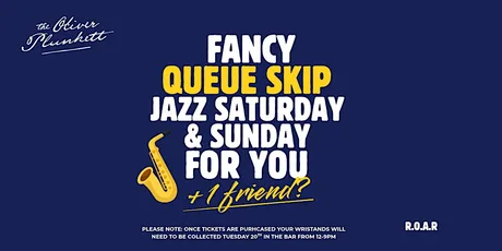 Jazz Saturday & Sunday Tickets!