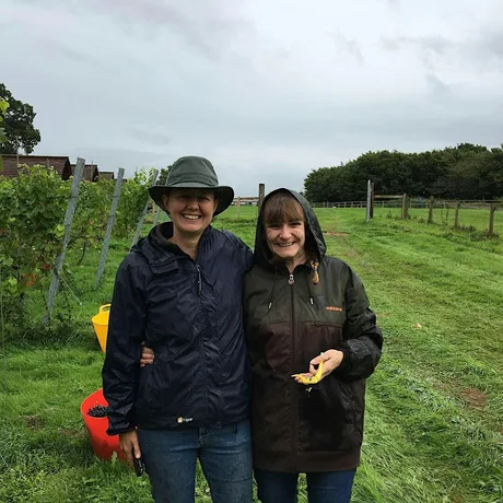 Two Friends with two wine stories.