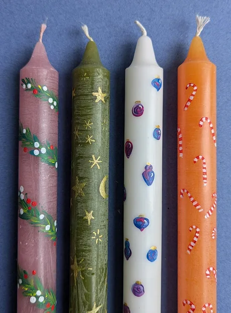 Christmas Candle Painting