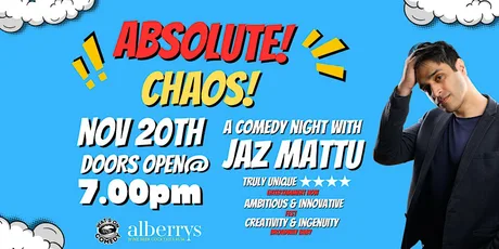 Absolute Chaos A Comedy Night With Jazz Mattu
