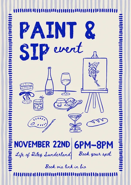 SIP AND PAINT @ LIFE OF RILEY