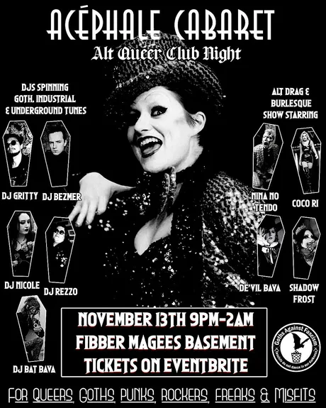 ACEPHALE CABARET - Queer Alt & Goth Night With DJs, Drag & Market