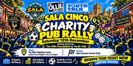 SALA CINCO Charity Pub Rally 2026