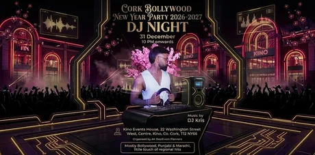 Cork Bollywood New Year 2026-2027 DJ Night